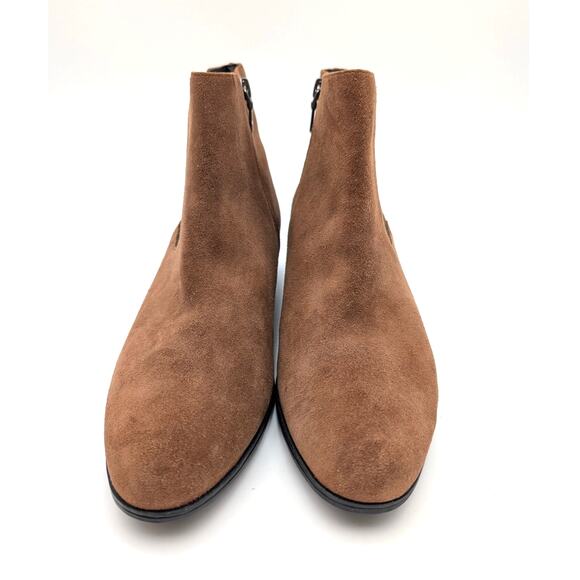 Aerosoles Cerros Ankle Boots Women's Side Zip Mocha Suede Size US9M EU39.5 - Picture 2 of 14